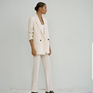 Ribbed slit leggings